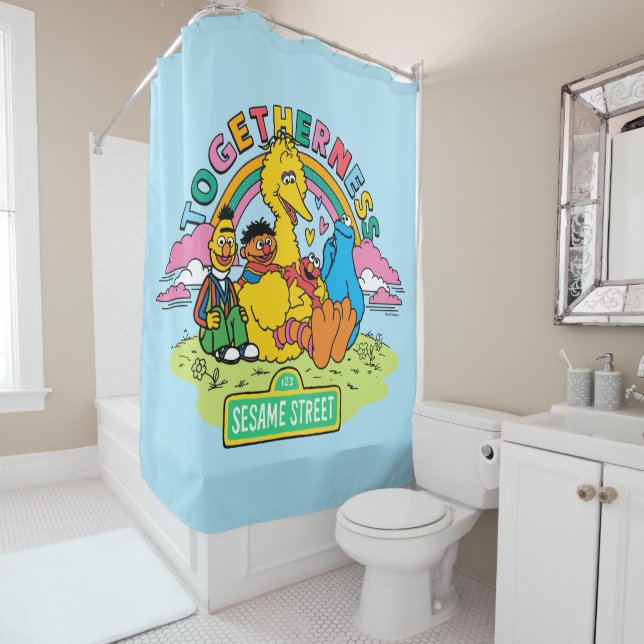 Sesame Street | Togetherness Shower Curtain (In Situ)