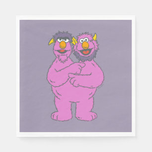 Sesame Street Two-Headed Monster Napkin