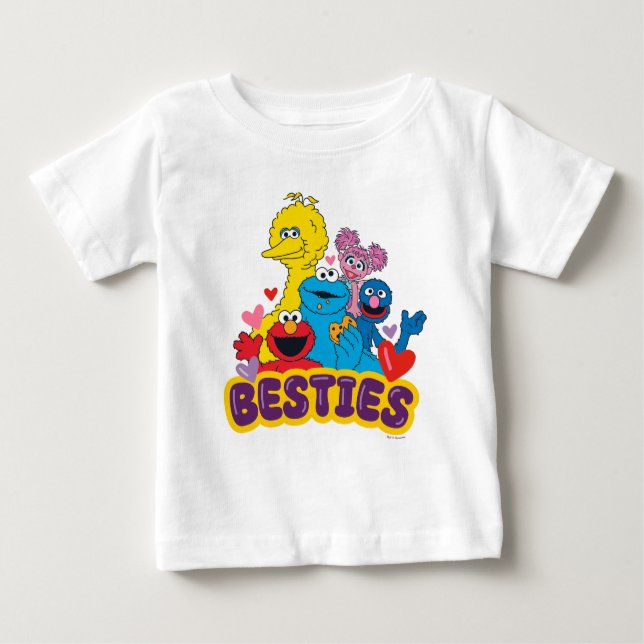 Sesame Street Valentine Besties Baby T-Shirt (Front)