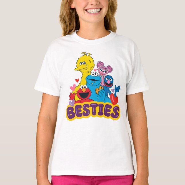 Sesame Street Valentine Besties T-Shirt (Front)