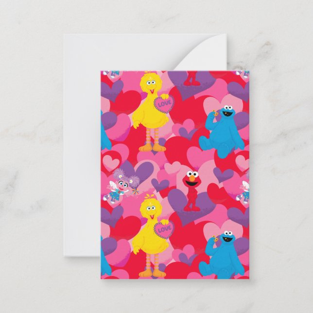 Sesame Street | Valentine Pattern Card (Front)