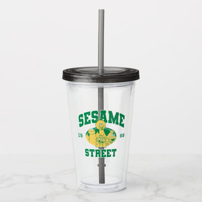 Sesame Street | Vintage 1969 Acrylic Tumbler (Front)