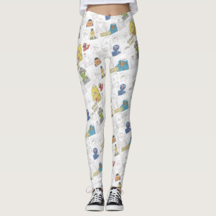 Sesame Street   Vintage Comic Pattern Leggings
