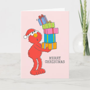 Sesame Street   Vintage Elmo and Presents Card