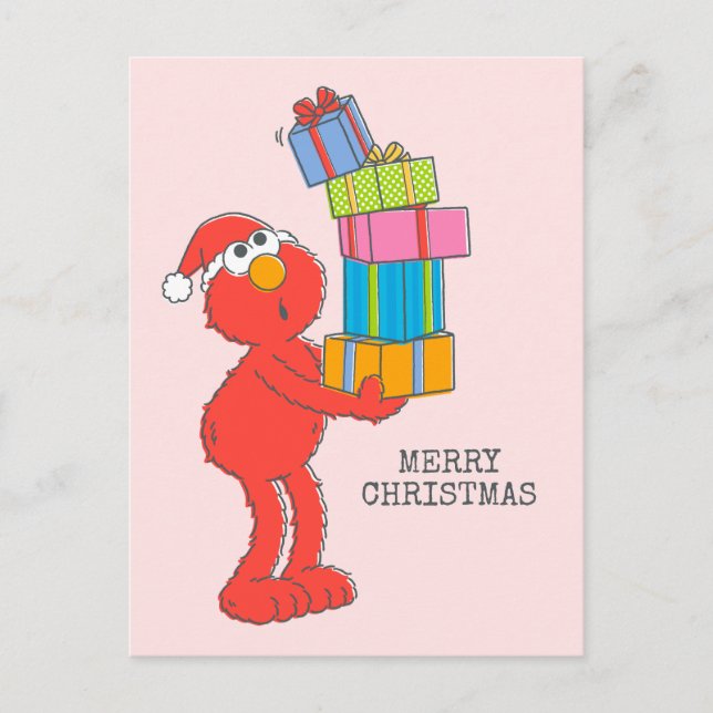 Sesame Street | Vintage Elmo and Presents Postcard (Front)