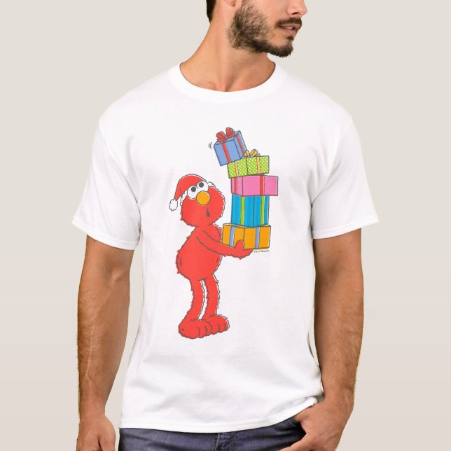 Sesame Street | Vintage Elmo and Presents T-Shirt (Front)