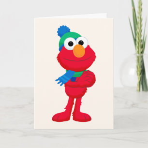 Sesame Street Winter Elmo Card