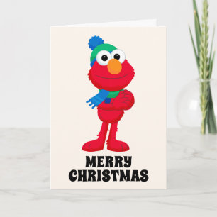 Sesame Street Winter Elmo Holiday Card