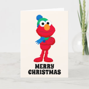 Sesame Street   Winter Elmo Holiday Card