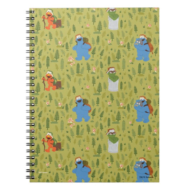 Sesame Street | Woodland Friends Pattern Notebook (Front)