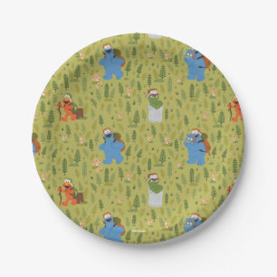 Sesame Street   Woodland Friends Pattern Paper Plate
