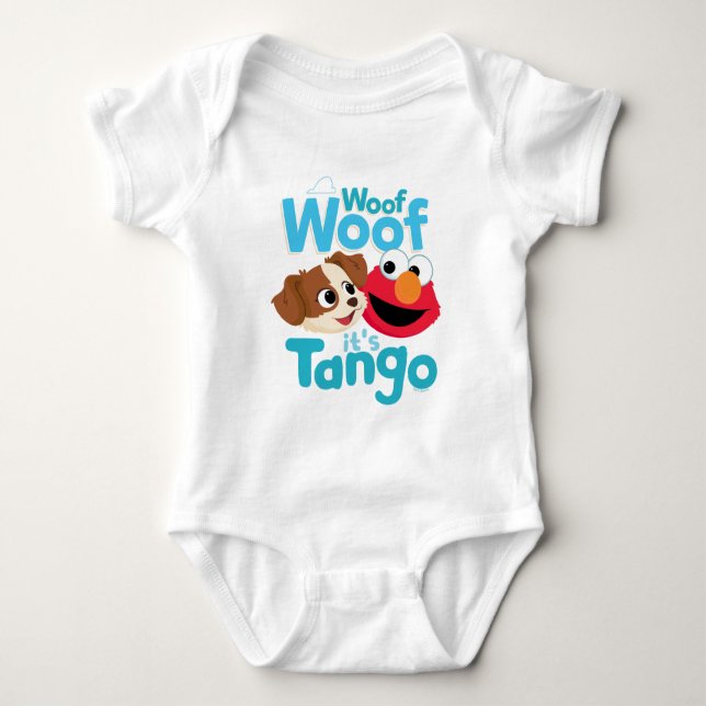 Sesame Street | Woof Woof It's Tango & Elmo Baby Bodysuit (Front)