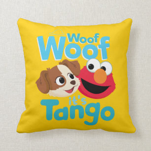 Sesame Street   Woof Woof It's Tango & Elmo Cushion