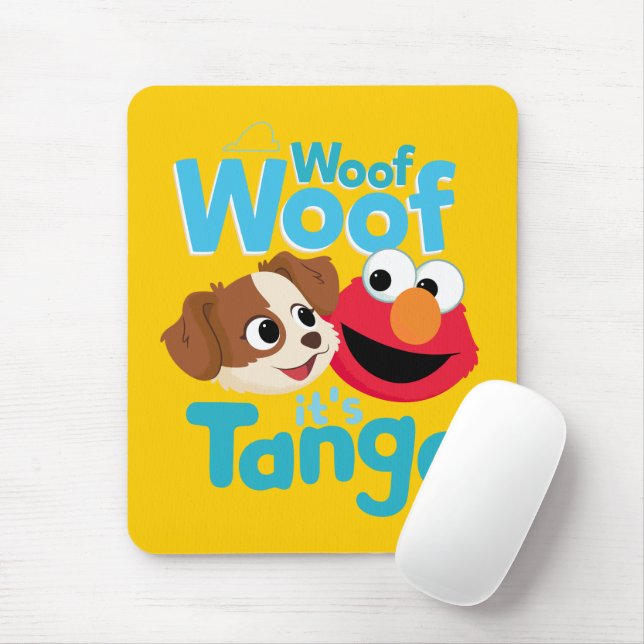 Sesame Street | Woof Woof It's Tango & Elmo Mouse Pad (With Mouse)