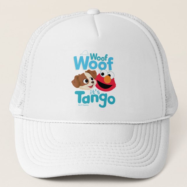 Sesame Street | Woof Woof It's Tango & Elmo Trucker Hat (Front)