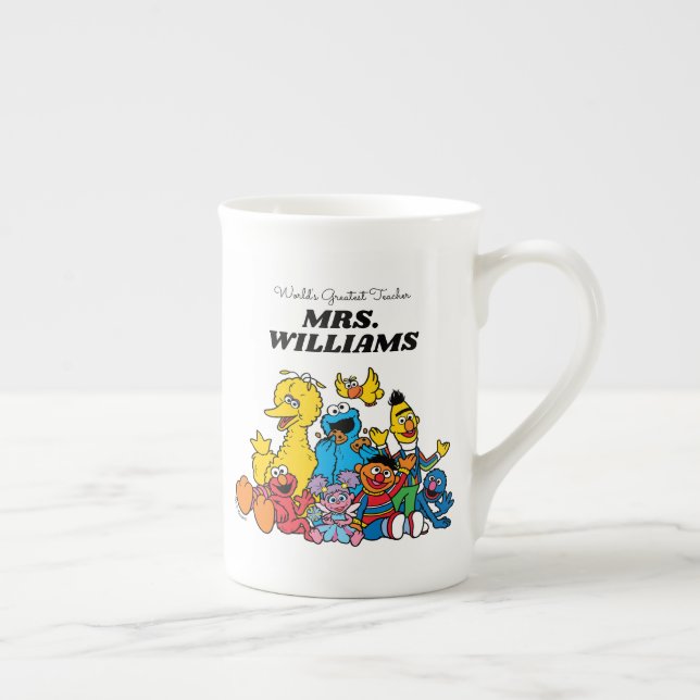 Sesame Street | World's Greatest Teacher Bone China Mug (Right)