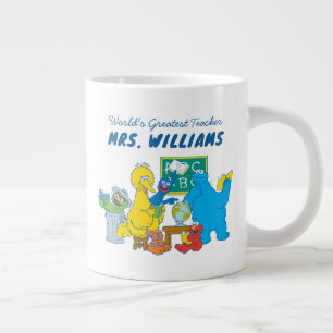 Sesame Street   World's Greatest Teacher Large Coffee Mug
