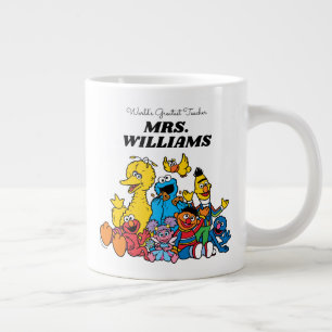 Sesame Street   World's Greatest Teacher Large Coffee Mug