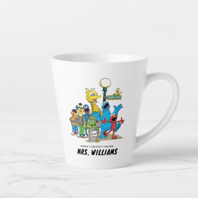 Sesame Street | World's Greatest Teacher Latte Mug (Right)