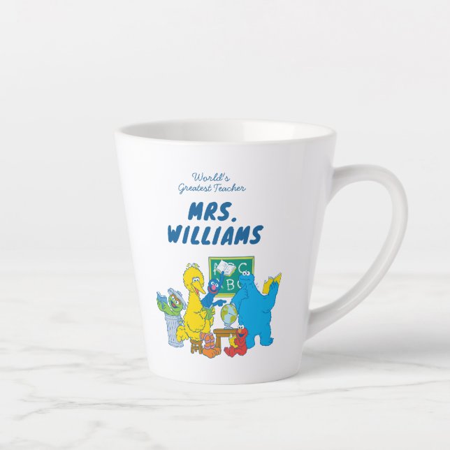 Sesame Street | World's Greatest Teacher Latte Mug (Right)