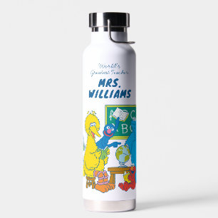 Sesame Street   World's Greatest Teacher Water Bottle