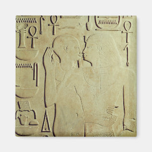 Sesostris I being Embraced by the God Ptah Magnet