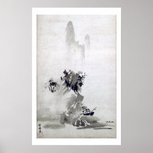 Sesshu Toyo Haboku-Sansui Landscape Poster