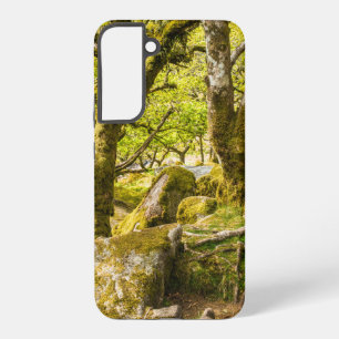 Sessile oaks and moss in Wistman's Wood Samsung Galaxy Case
