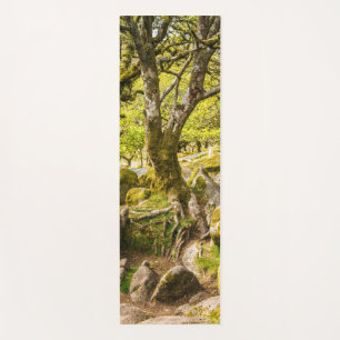 Sessile oaks and moss in Wistman's Wood Yoga Mat