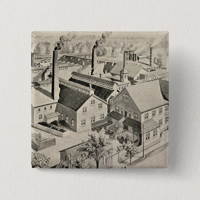 Sessions Foundry Co 15 Cm Square Badge (Front)
