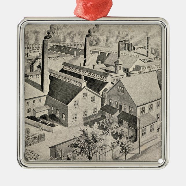 Sessions Foundry Co Metal Tree Decoration (Front)