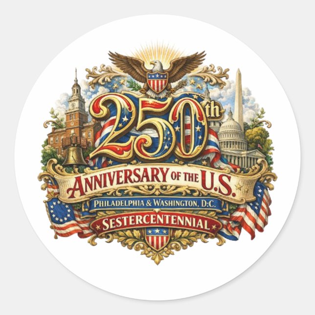 SESTERCENTENNIAL Sticker (Front)