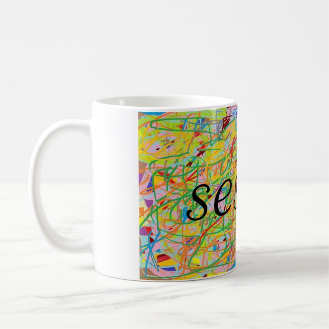 Sestra fromthe tvshowOrphan Black,abstract art Coffee Mug (Left)