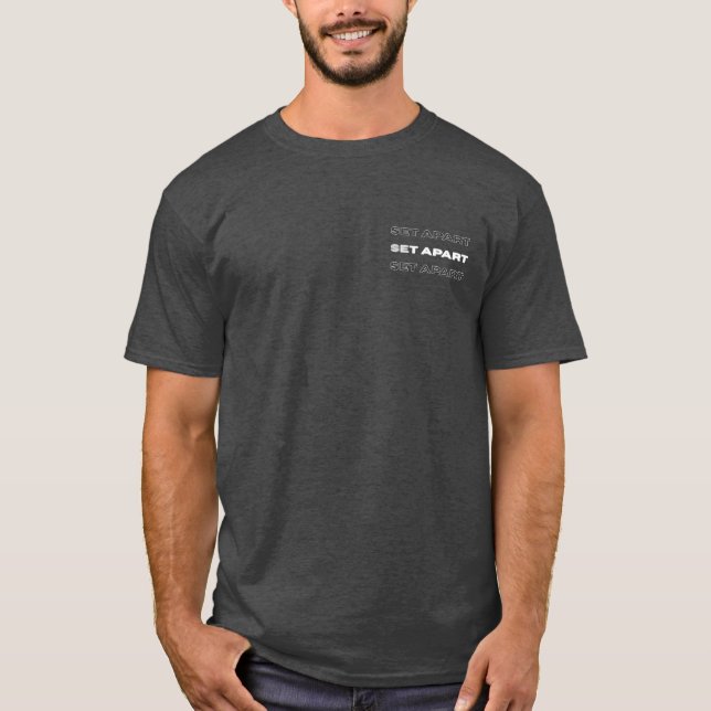 Set Apart Christian T-Shirt – Faith Graphic Tee (Front)
