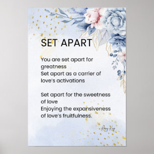 Set Apart Empowerment Poem Poetry Poster