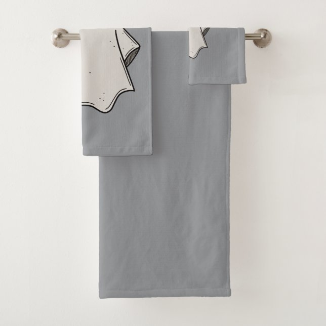 Set de Toallas con Fantasma Aesthetic (Insitu)
