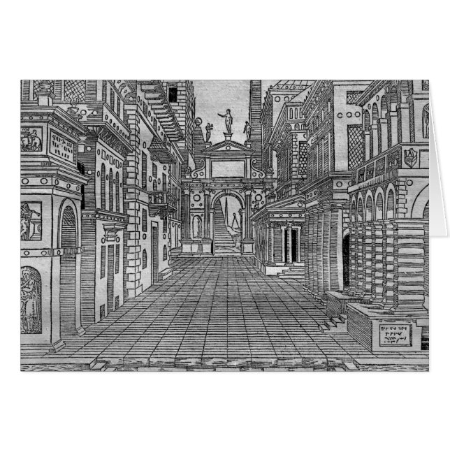 Set design for a tragic scene (Front Horizontal)