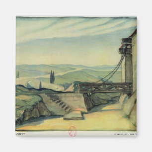 Set design for Act II of the opera 'Fidelio' Magnet