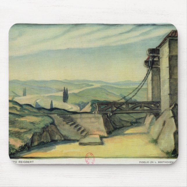 Set design for Act II of the opera 'Fidelio' Mouse Pad (Front)
