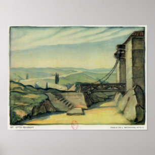 Set design for Act II of the opera 'Fidelio' Poster