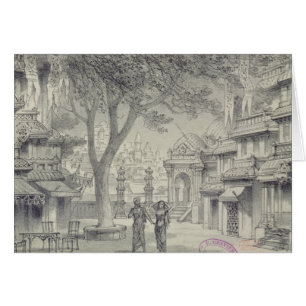 Set Design for Act II of the opera 'Lakme'