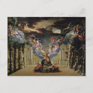 Set design for 'Atys' by Jean-Baptiste Lully Postcard