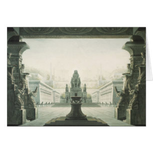 Set design for last scene of 'The Magic Flute'