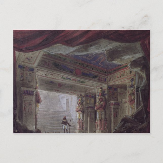 Set design for 'The Magic Flute' Postcard (Front)