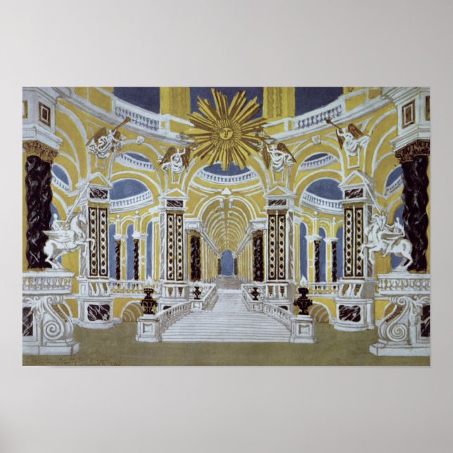 Set design for 'The Magic Flute' Poster (Front)