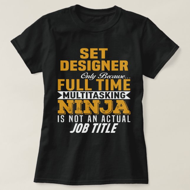 Set Designer T-Shirt (Design Front)