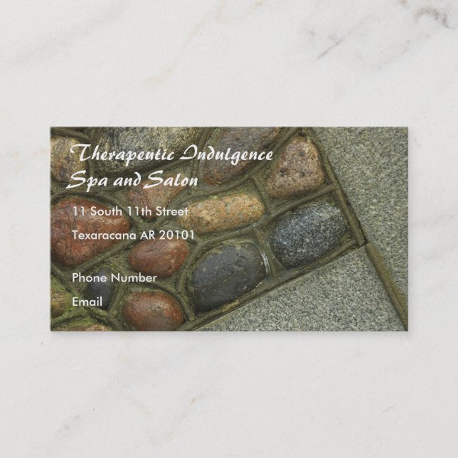 Set in Stone photo Appointment Card (Front)