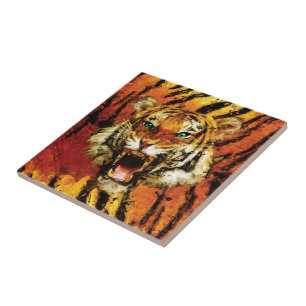 Set Me Free Tiger Ceramic Tile