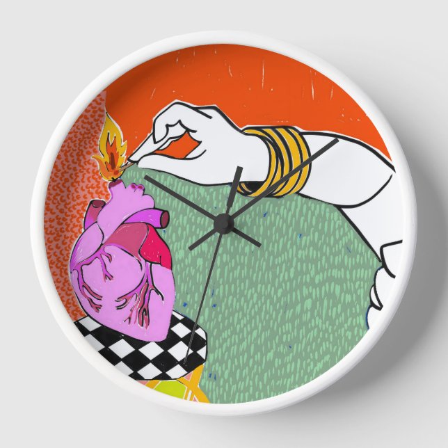 Set My Heart On Fire Clock (Front)
