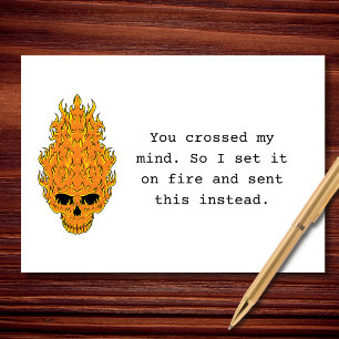 Set My Thoughts On Fire Card